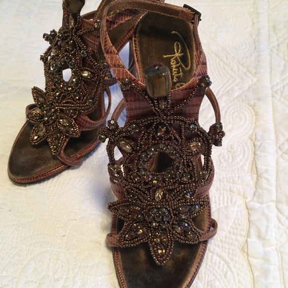 Authentic Roberto Cavalli heels with rhinestones - Picture 5 of 10